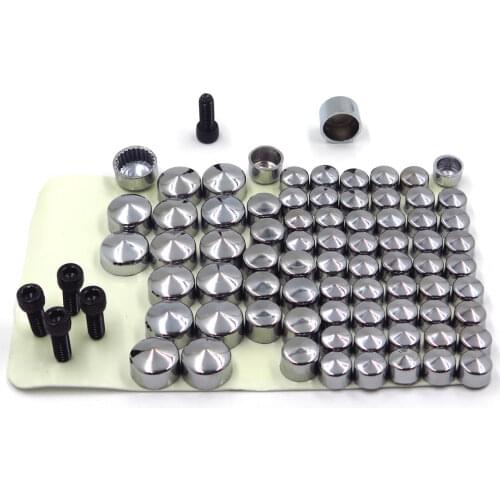 Free shipping Motorcycle Bolts Toppers Caps For Harley Davidson 2007 2008 2009 2010 2011 2012 2013 FLT FLH CHROMED