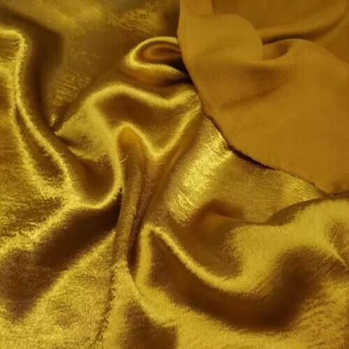 Shiny Chiffon Fabric Pearly Silky Soft Reflective Satin Crepe Lissee DIY for cloth