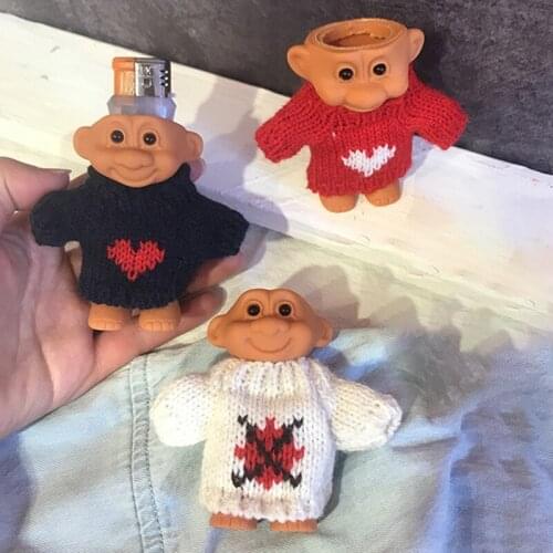 Troll Doll Lighter Case Holder (lighter Not Include)!! Silicone Lighter Sleeves Kawaii Catoon Lighter Covers Smoking Accessory