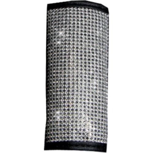 1Set Rhinestone Car Interior Set Seat Belt Cover Pad Neck Pillow Waist Support Steering Wheel Cover