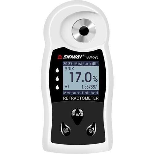 Digital Refractometer Sugar Brix Meter Rechargeable Saccharimeter Wine Beer Alcohol Drink Fruit Sugar Concentration Meter