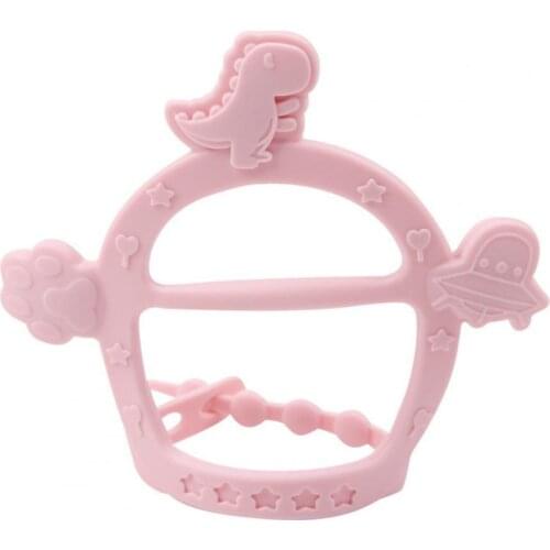 Infant Toy Smooth Edge Cartoon Shape Food Grade Material Toddler Silicone Teething Toy Baby Teethers