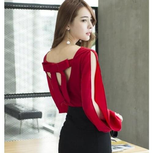 HECAIYUN Red Blouses