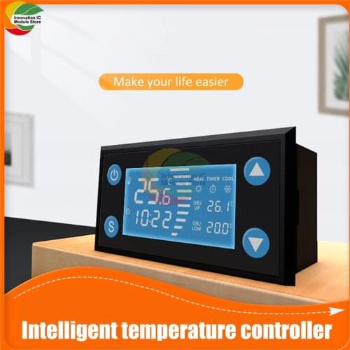 W1212 AC110-220 LCD digital temperature and humidity controller timer NTC sensor probe, used for incubator aquarium thermostat