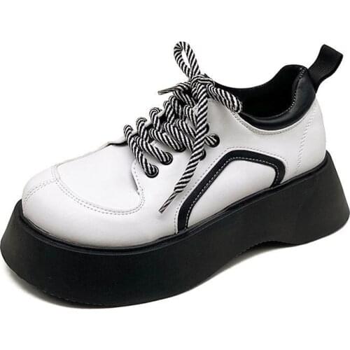 Small Leather Shoes Female 2021 Spring and Summer New Cute Baby Thick-soled Japanese Fashion Big Head Single Shoes