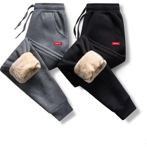 Mens Thick Fleece Jogger Pants Cotton Trousers Mens Winter Super Warm Velvet Sweatpants streetwear Tracksuit Autumn Joggers 4XL