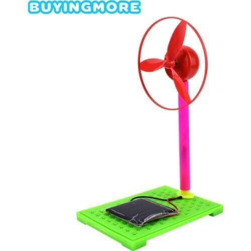 Solar Fan Model Kits Educational Science Toys for Children DIY Kit Learning Materials Light Energy Conversion Experiment Kid Toy
