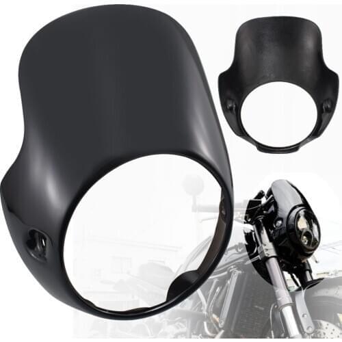 7.5" Retro Cafe Headlight Fairing Flyscreen Headlamp Surround Windscreen For Triumph Bonneville T100 Thruxton Monster CB150 R18