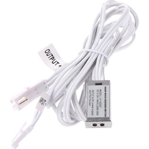 OOTDTY DC 12V/24V IR Hand Wave Sensor Switch 5A Hand Sweep Switch 10cm Sense Distance