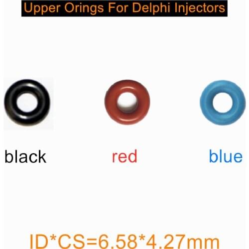 Wholesale 20pieces Good Quality Fkm rubber oring seal 6.58*4.27mm for Delphi Injector Repair Kits for AY-O2211