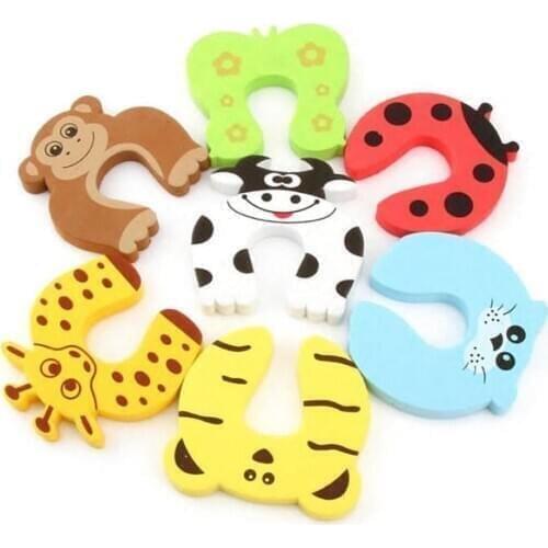 Child Safety Protection Baby Safety Cute Animal Security Card Door Stopper Baby Newborn Care Child Lock Protection From Children