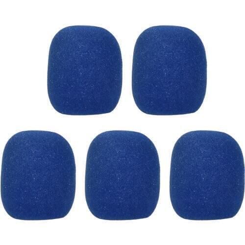 5pcs Handheld Microphone Windscreens Mic Foam Covers Compatible with Standard Ball-type Microphones for KTV Karaoke DJ