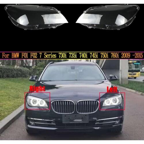 Headlight Lens For BMW F01 F02 7 Series 730i 735i 740i 745i 750i 760i 2009 ~ 2015 Car Headlamp Cover Clear Lens Auto Shell Cover