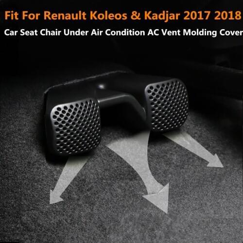 Plastic Car Seat Chair Under Air Condition AC Vent Molding Cover Trim For Renault Kadjar Koleos 2017 2018
