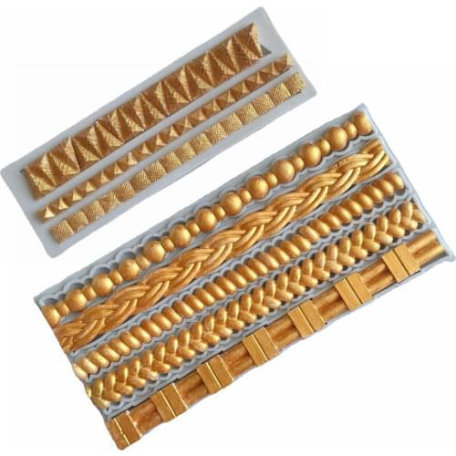 1 pcs Lace Flower Wedding Cake Silicone Beautiful Flower Lace Fondant Mold Mousse Sugar craft Icing Mat Pad Pastry Baking Tool