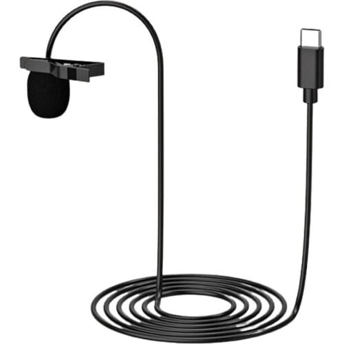 Type-C Lavalier Condenser Microphone for Recording Live Broadcast Interview microfono profesional