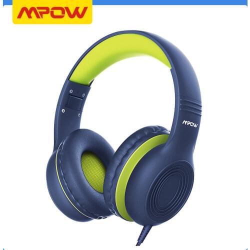 Mpow CH6 Wired Child Kids Headphones Food Grade Material 85dB Limited Volume with 3.5mm AUX Port for MP3 MP4 PC Phone Laptops