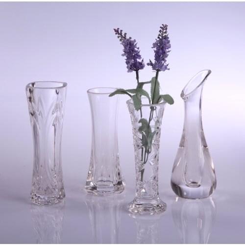 Transparent Plastic Crystal Small Vase Coffee Western Restaurant Home Table Decoration Vase