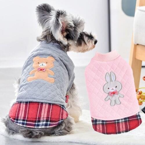 Pink Gray Winter Outfit Dog Clothes For Large Dogs XS 8L Small Big Animal Pet Dresses Coat Jacket Costumes Dachshund Pugs Teacup
