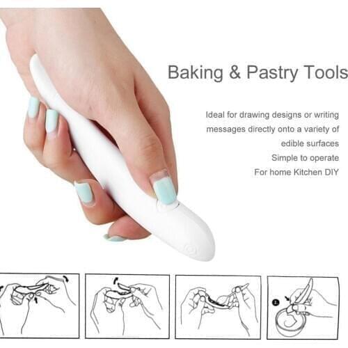 Baking Latte Art Pen Cake Decoration Hot Selling New Pastry Pen Pen Coffee Spice Carved Cake Tools For Coffee Electrical P2O2