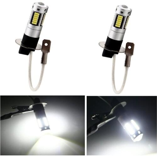Super oferta!Par Lampadas H3 30SMD Samsung Chip Leds Super Branca Farol Milha Neblina BRANCA 6000K 12 VOLTS Baixo consumo