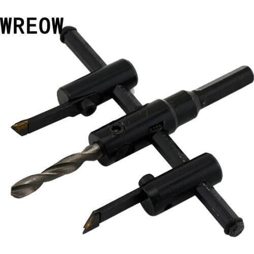 30-120mm Hex Key Circle Hole Saw Drill Bit DIY Woodworking Cutter Tool Accessory Kit Adjustable With Round Circle Hole Cutter
