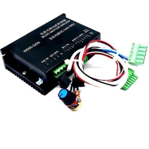 WS55-220S 3 phase Brushless DC Motor Driver Controller 24-50V 600W CNC Spindle BLDC Motor Driver Controller