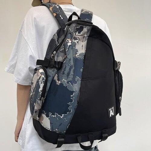 Camouflage High Capacity Men Backpack Laptop Graffiti Book Boy School Bag Male Travel Women Cool Student Backpack Female Fashion
