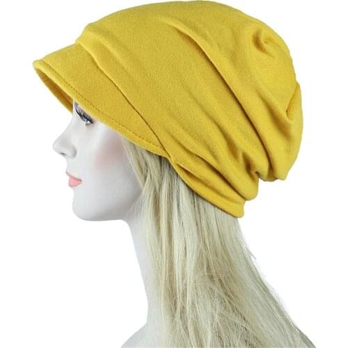 Women Muslim India Cap Ladies Hat Beanie Skullies Turban Chemo Cap With Beads Flower Headwear Cancer Hat Inner Elegant