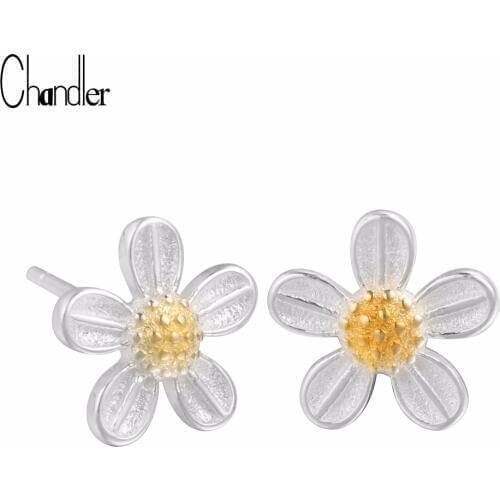 Chandler Big Promotion Blooming Flower Stud Earrings For Women SWA Elegent Pop Luxurious Jewelry Love Gifts Wholesale