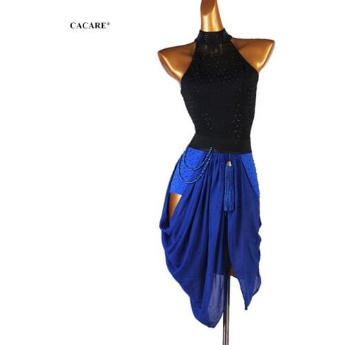 2021 Sexy Latin Dance Dress Women Latina Salsa Latin Dance Competition Dresses Fringe CHEAP Customize D1060 Split Hem Backless