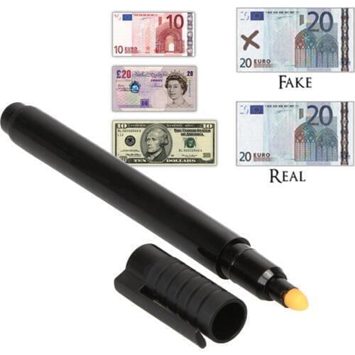 1pc Money Checker Banknote Detector Currency Detector Counterfeit Marker Fake Banknotes Tester Pen Ink Hand Checking Tools