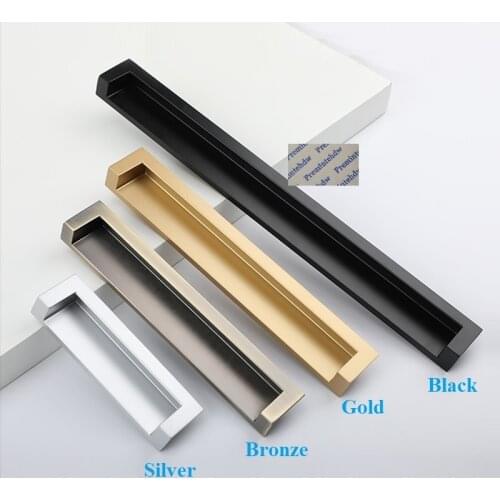 10Pcs/Lot Recessed Handle Built-in Pull Integral handle Knob For Cabinet Cupboard Closet Mortise