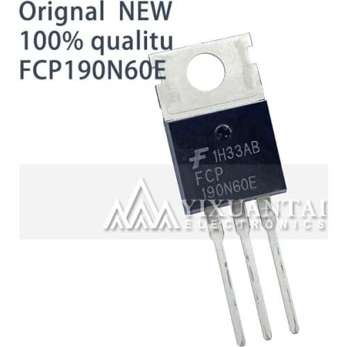 10pcs/lot 100% NEW origina FCP190N60E 190N60E 20.6A 600V FCP190N60 190N60 TO220 Triode Transistor TO-220