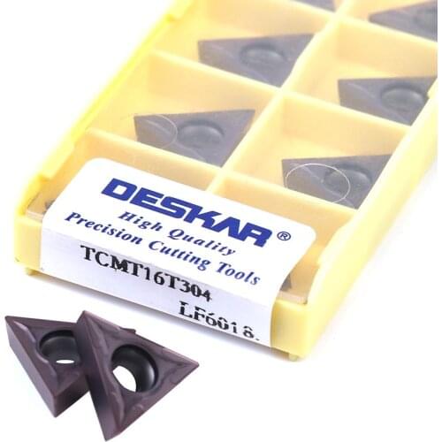 100%Original TCMT16T304 TCMT16T308 LF6018 External turning tool Carbide Lathe turning CNC turning tool For Stainless Steel Parts