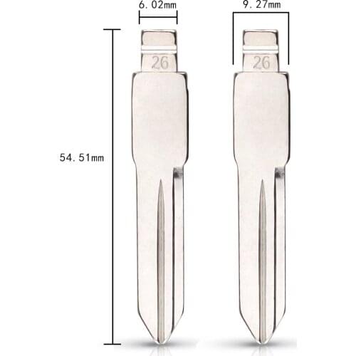 #26 GM37 Metal Car Key Blade for KD VVDI JMD Remote key For GM For Buick