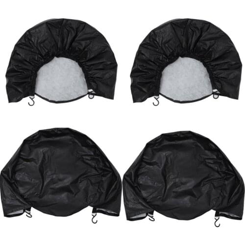 4pcs RV Tire Covers Tire Protection Cover RV Trailer Tire Sun Protection Cover