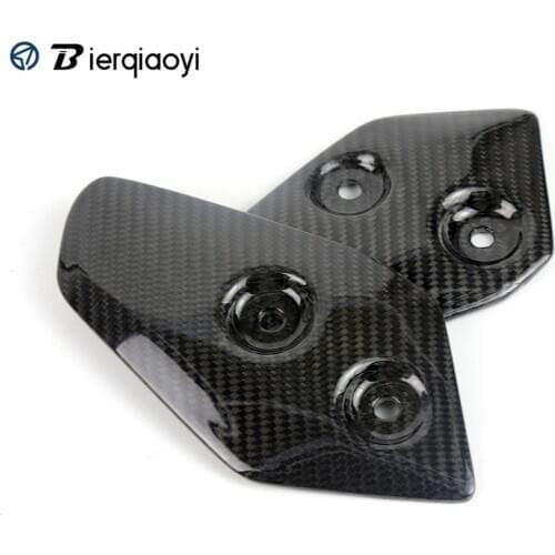 MT 07 Accessories Carbon Foot Rests Protection Guard Cover Protector For Yamaha MT-07 MT07 FZ07 MT 07 2013 2014 2015 2016 2017