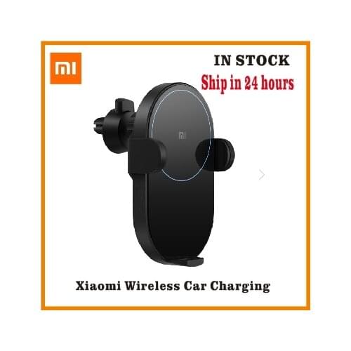 Xiaomi Wireless Car Charger 20W Max Electric Auto Pinch 2.5D Glass Smart Quick Charge Fast Charger for Mi Fast Charging Holder