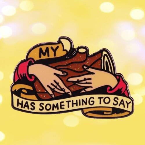 Twin Peaks David Lynch Has Something to Say Enamel Brooch Pin Lapel Metal Pins Brooches Badges Exquisite Jewelry Accessories