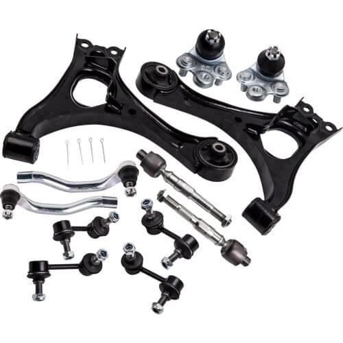 12 Pcs Front & Rear Control Arm & Lower Ball Joint Kit for Honda Civic 2006 2007 2008 2009 2010 2011