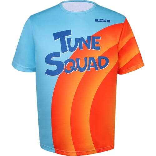 Space Basketball Jersey Jam T-shirt Cosplay Tune-Squad #6 James Tees Top A New Legacy Basketball Uniform Clothes