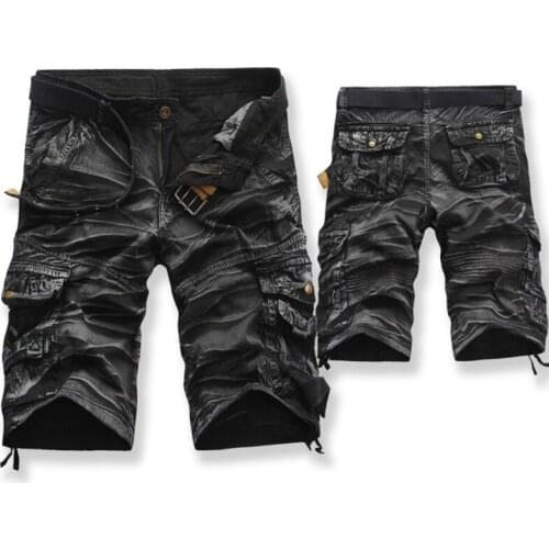 Summer Camouflage cargo Shorts High quality men cotton Multi-pocket loose Tooling Shorts hot sale men British style Brand Shorts