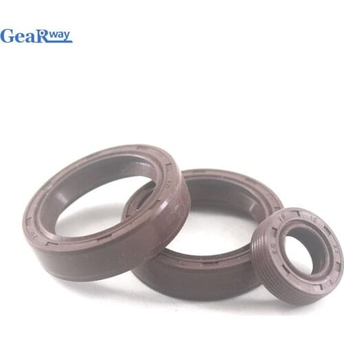 5pcs Fluorine Rubber TC Skeleton Oil Seal 28x40x7/28x42x8/28x52x10mm TC Oil Seal Brown FKM TC Radical Shaft Oil Seal