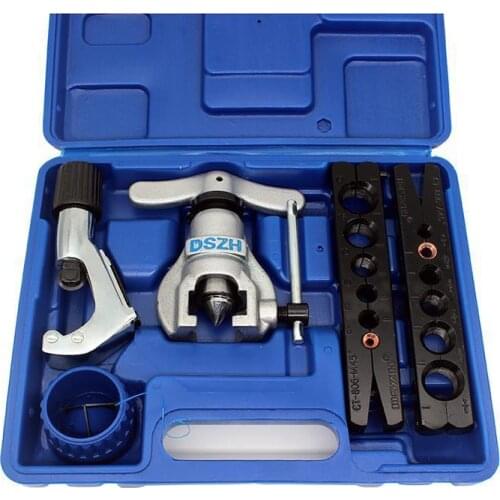 Flaring Tool Metric And Inch Tube Expander Kit Air Conditioner Copper Pipe Reamer Tube 6-19mm 1/4-3/4 inch