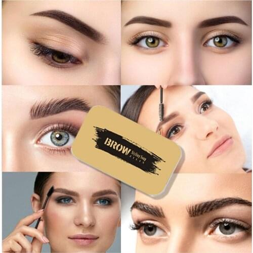 Natural Wild Brows Wax Long Lasting Waterproof Soap Tattoo Enhancer Eyebrow Dye Tint Makeup Kit Cream Eyebrow Brows Gel Pen U5L1