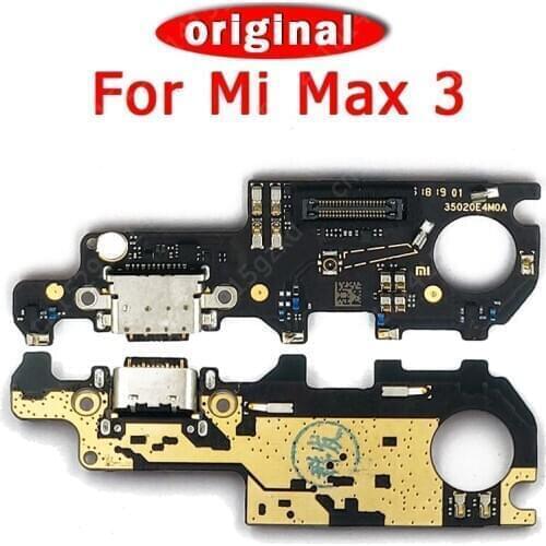Original USB Charge Board For Xiaomi Mi Max 3 Max3 Charging Port PCB Dock Connector Flex Cable Replacement Spare Parts