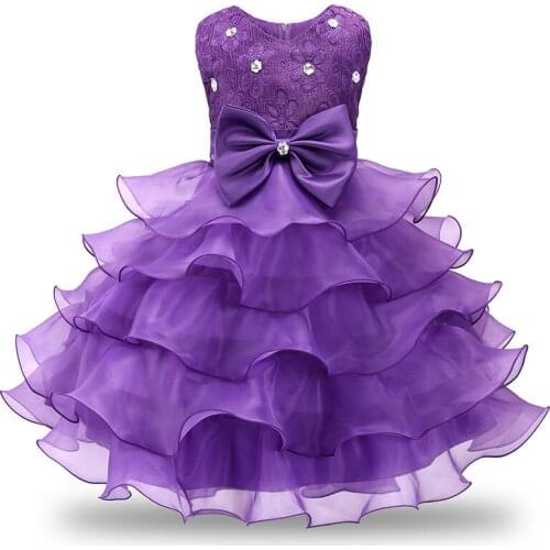 Baby Sleeveless Dresses Girls Kids Christmas Party Dresses For 2-10 Years Children Wedding Birthday Party Dress Costume