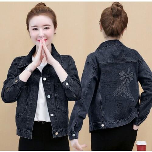 Casual Spring And Fall 2021 New Korean Loose Net Red Short Soft Denim Jas Womens Fashion Multilateral Tooling Jackets