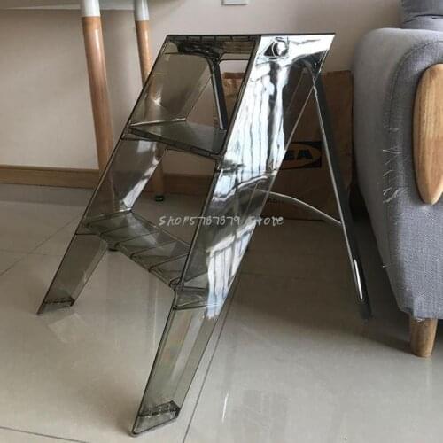 Family Ladder Transparent Foldable Multi-function Shelf A Few Creative Bookshelves In The Living Room